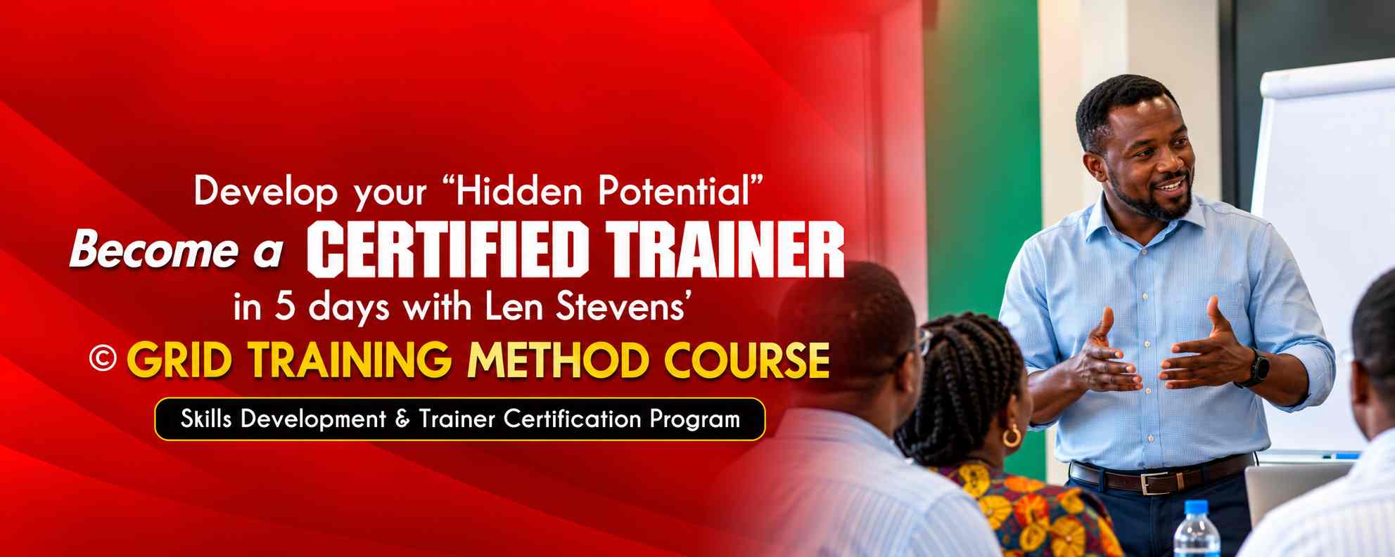 Participants in a Become a Certified Trainer workshop session in Ghana